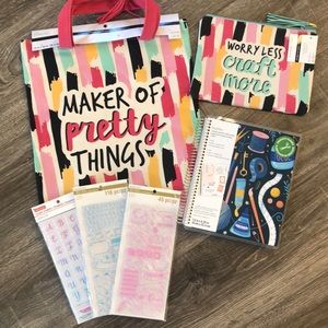 Crafter Tote Bundle, Planner Stamps Etc
